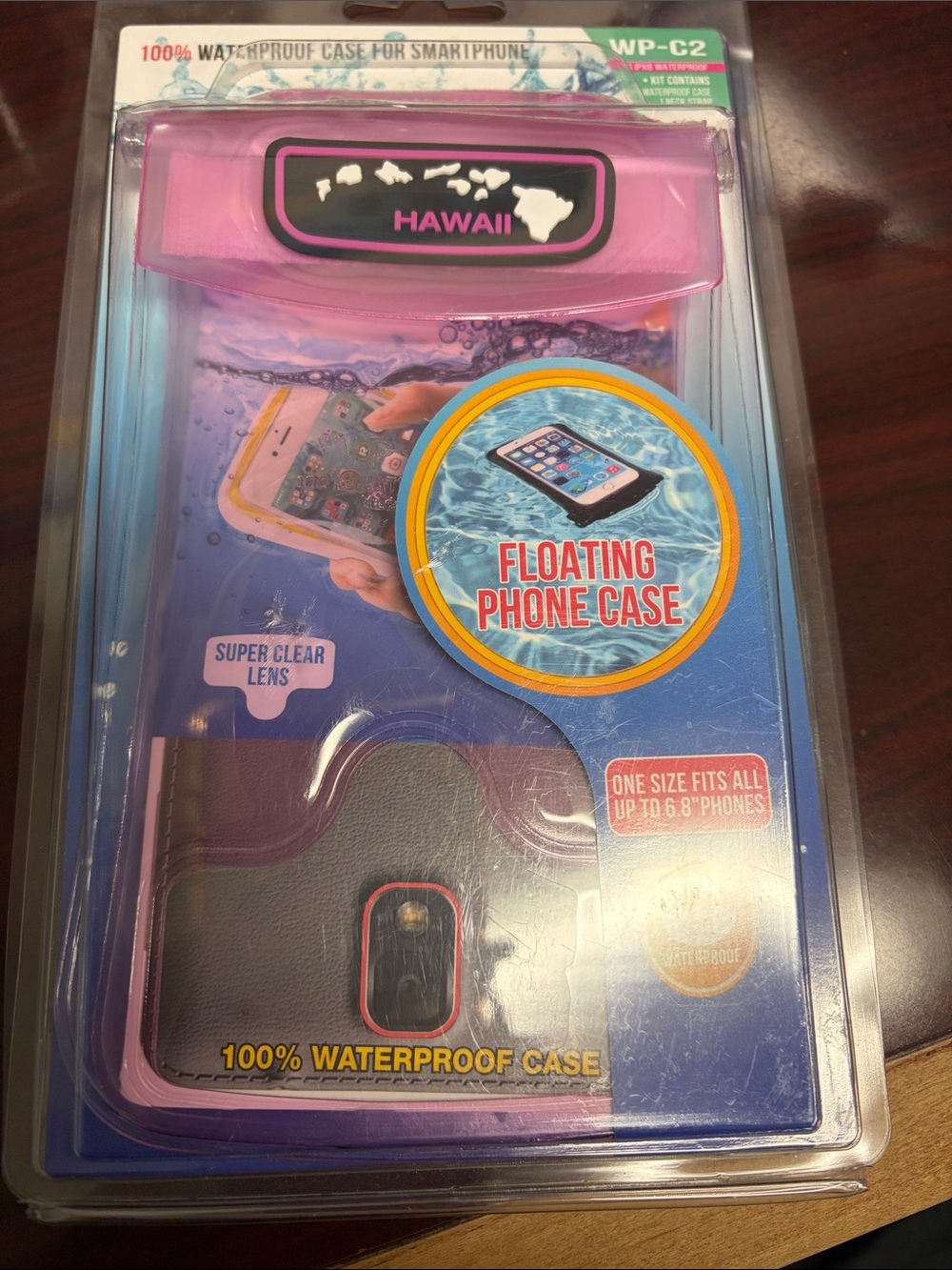 Pink Hawaii Floating Waterproof Phone Case - Universal Fit